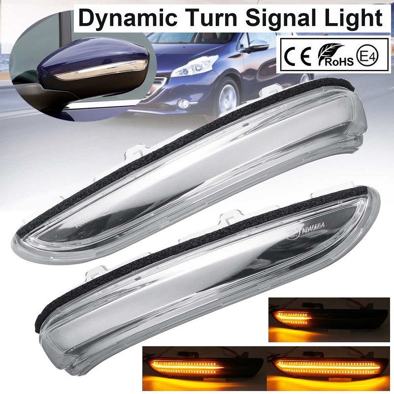 Zoom LED BOCNI DYNAMIC MIGAVCI U RETROVIZORU, TIPSKI - PEUGEOT - CLEAR LENS 172015 Beograd Zemun